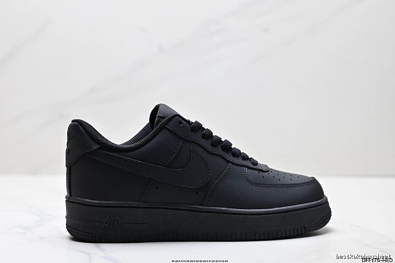 Nike Air Force 1 black trendy sneakers