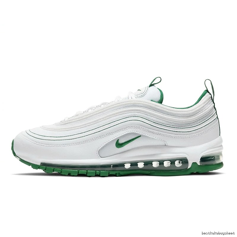 Nike Air Max 97 Trendy White and Green Sports Shoes