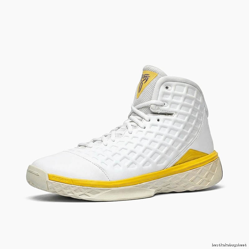 Nike KOBE White-Yellow Sporty Basketball Shoes