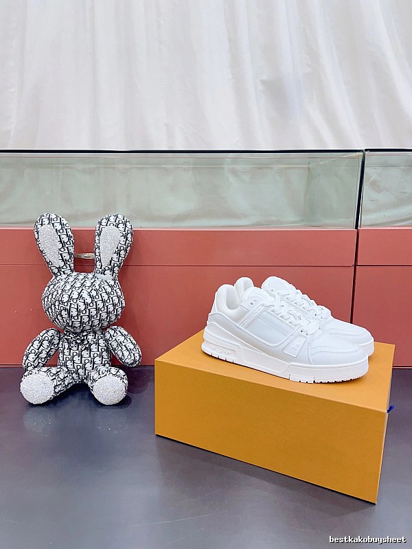 Nike White Sneaker with White Nike Low-top on Orange for Photo Ready Styling
