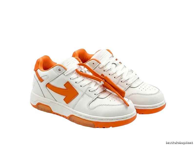 Off-White Arrow Series Orange and White Sneakers