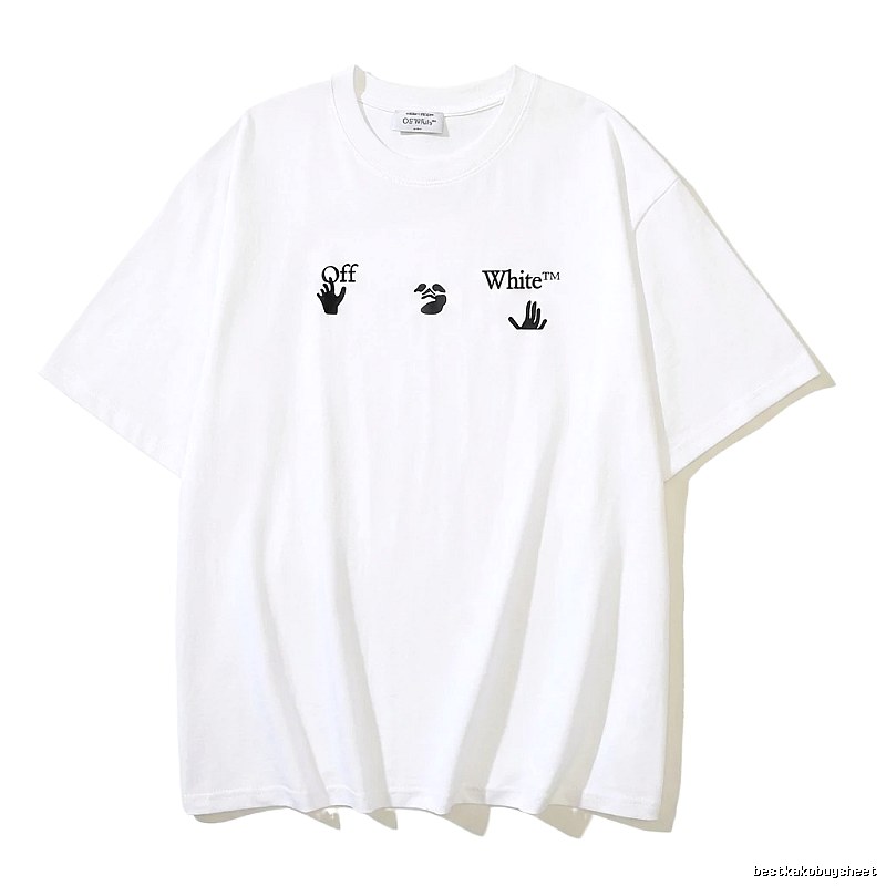Off-White Gesture Print Style White T-shirt