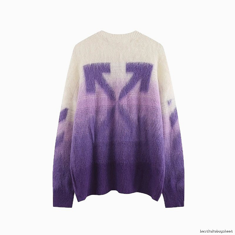 Off-White Gradient Trendy Sweater