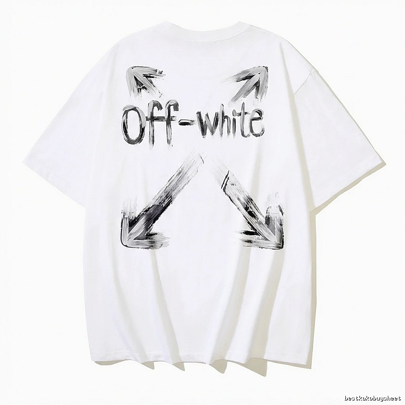 Off-White Graffiti Style White T-shirt