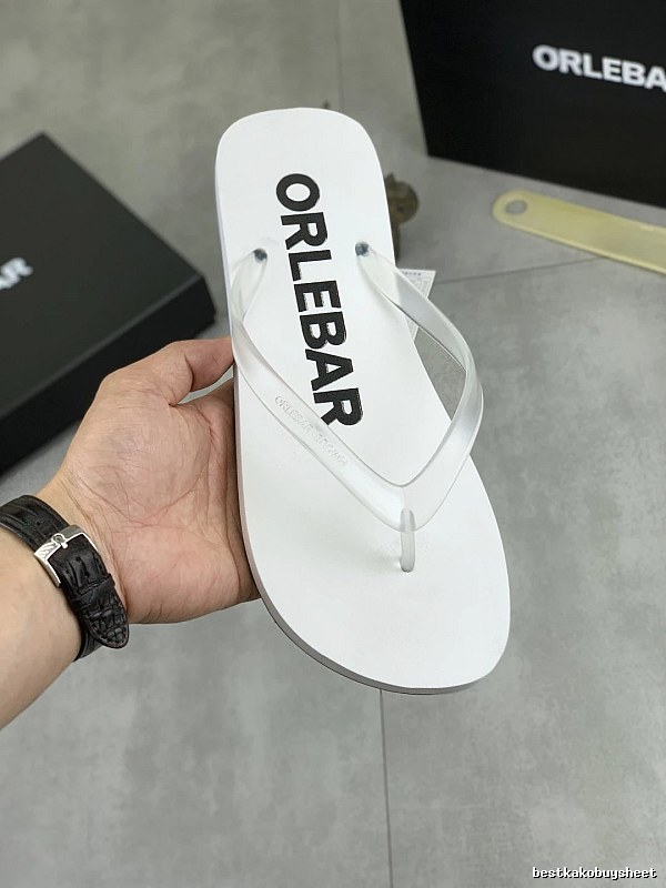 ORLEBAR BROWN Classic Casual Style White Flip-flops