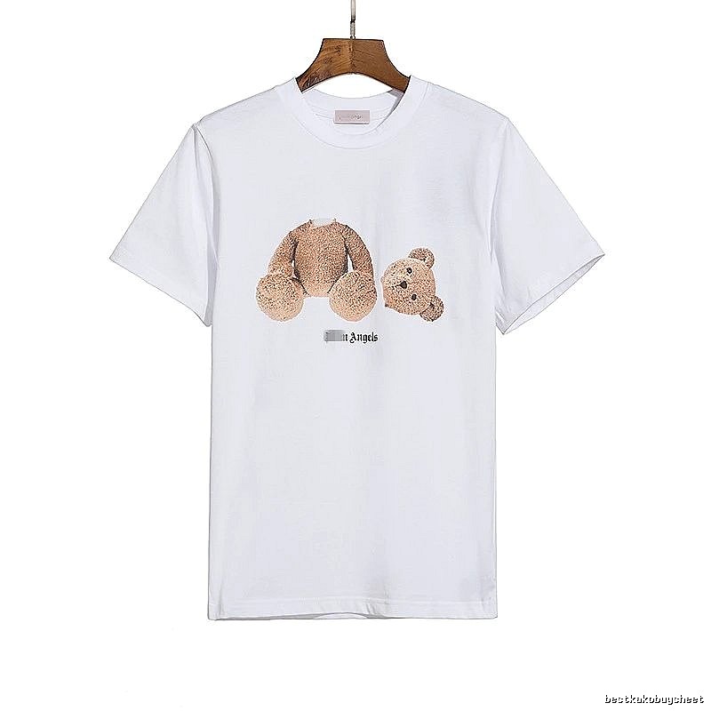 Palm Angels Gift Ready Bear graphic T-shirt White Colorful Bear with Fresh Pattern