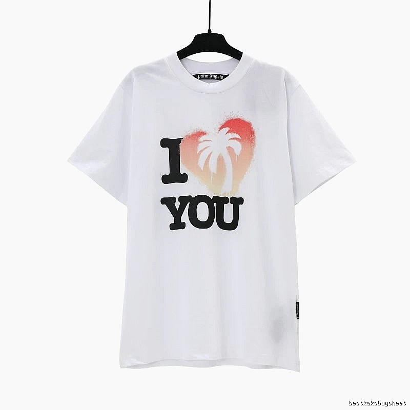 Palm Angels Sport Logo T-shirt White Palm Tree for Collection Drops