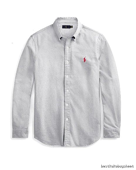 Ralph Lauren Gray Button-Down Shirt Streetwear Look
