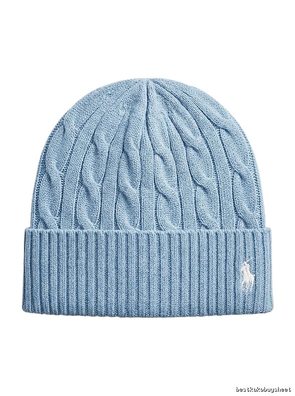 Ralph Lauren Polo Style Light Blue Knitted Hat