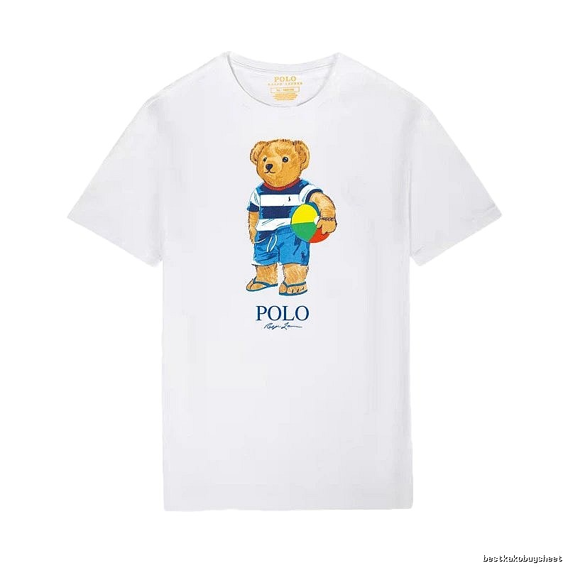Ralph Lauren white T-shirt with teddy bear print