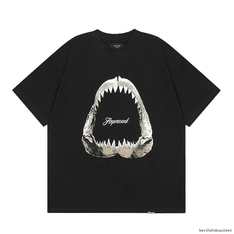 Represent Black Style 853 Owners Club T-Shirt Everyday Rotation Logo