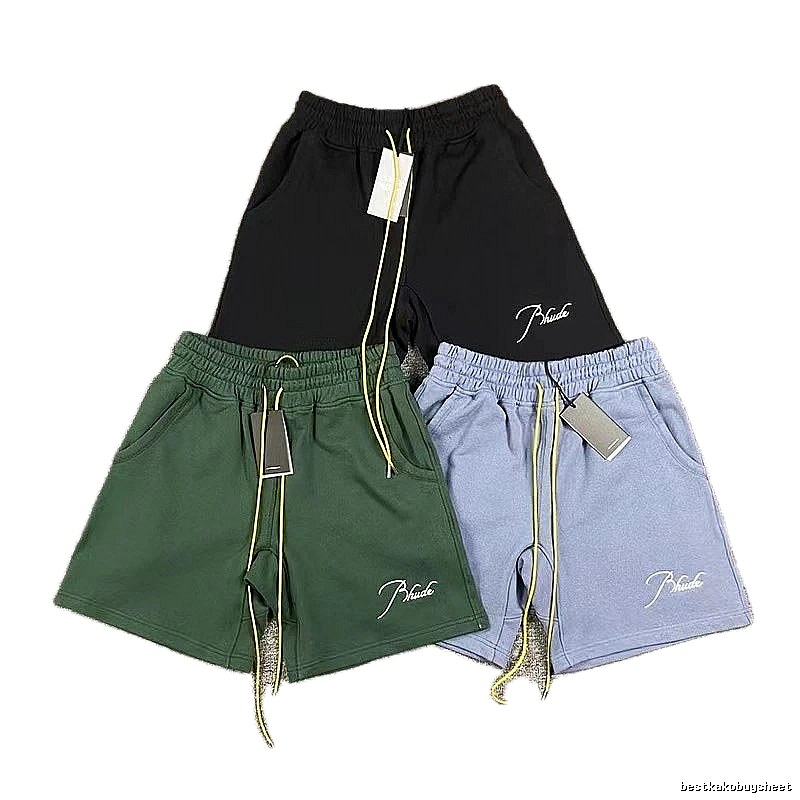 RHUDE minimalist style three-color shorts