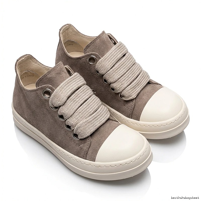Rick Owens minimalist style grey sports shoes