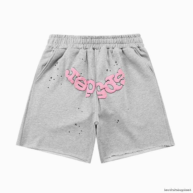 Shorts with Sp5der letter print style