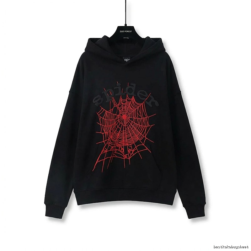 Sp5der cobweb - style black sweatshirt
