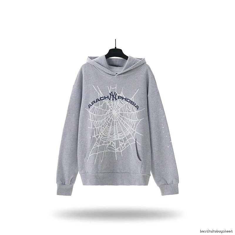 Sp5der Spider Series Grey Streetwear Sweatshirt