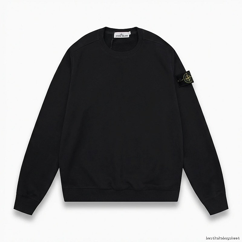 Stone Island basic black sweatshirt