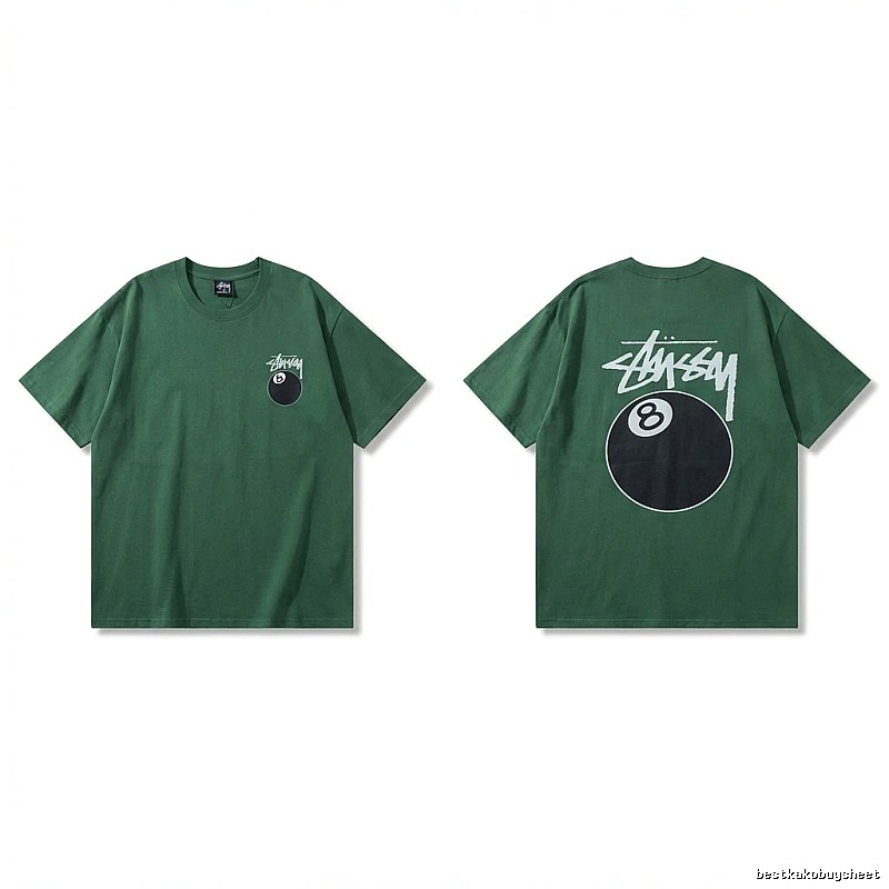 Stussy Black Eight Series Trendy and Cool Style T-shirt