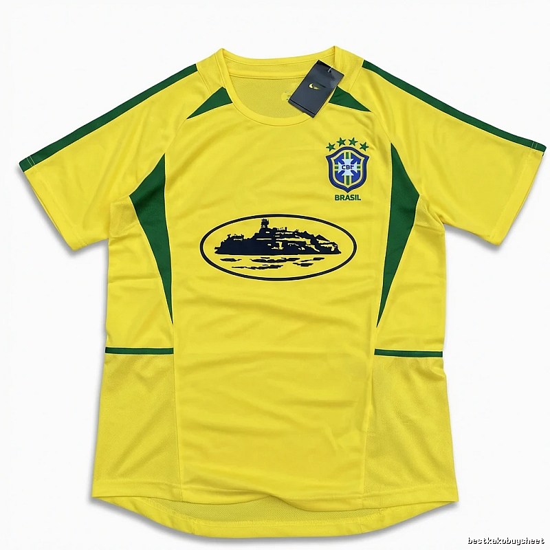 Stussy Brazilian-style yellow-green T-shirt