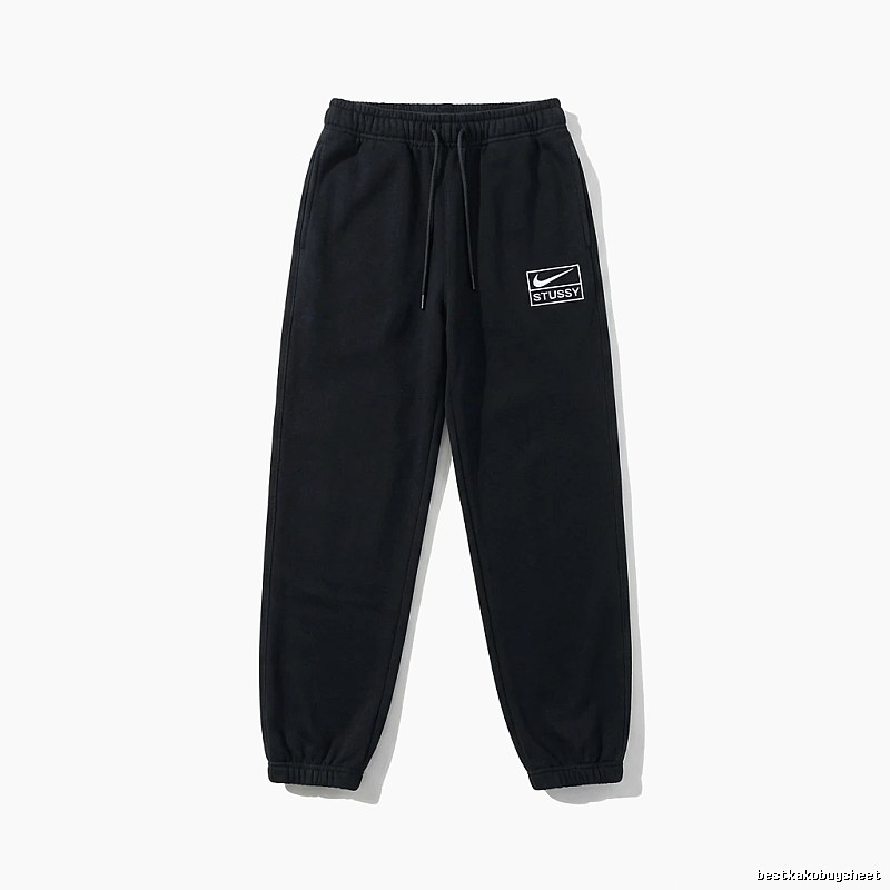 Stussy Co-branded Casual Black Sweatpants