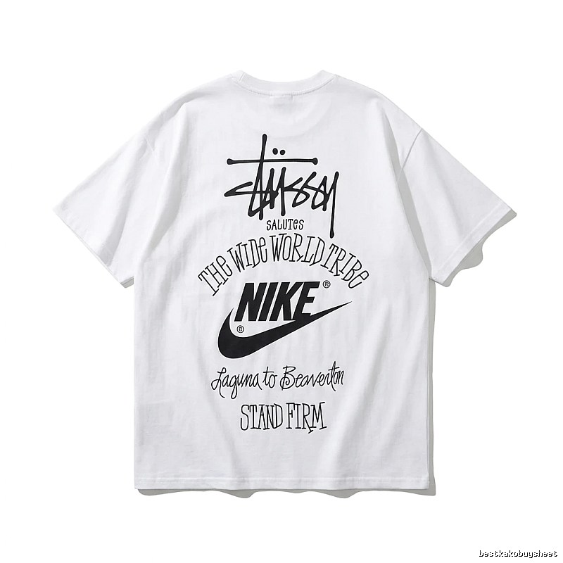 Stussy Co-branded Simple White T-shirt