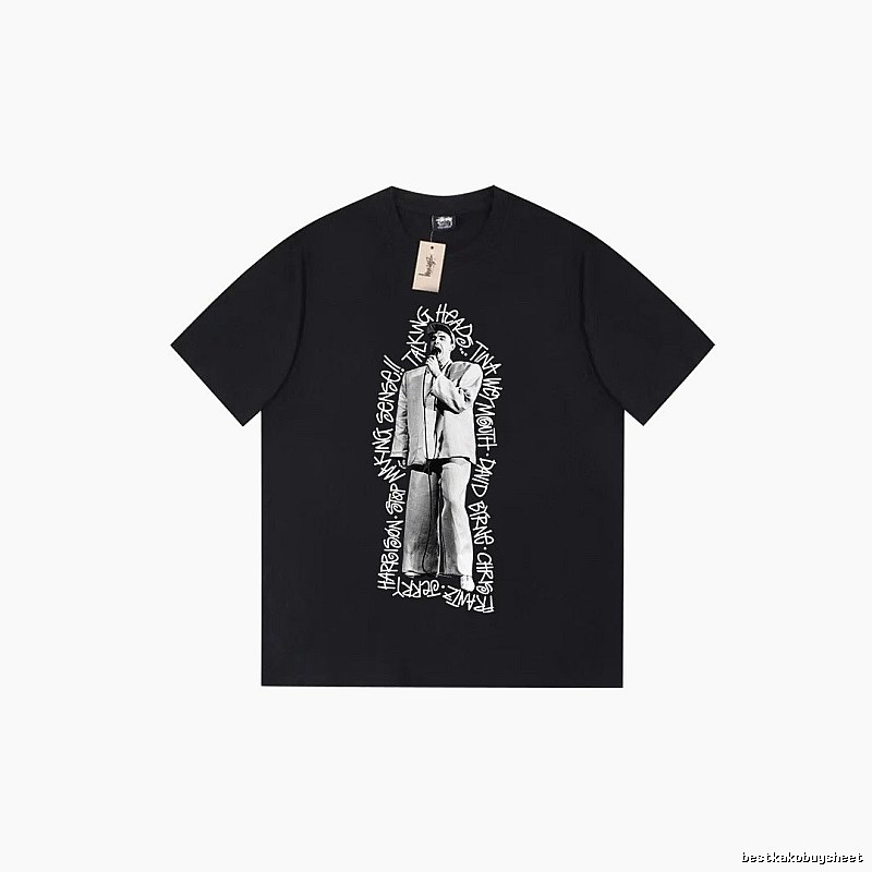Stussy Lightweight Graphic T-shirt Black White Stussy for Trend Styling