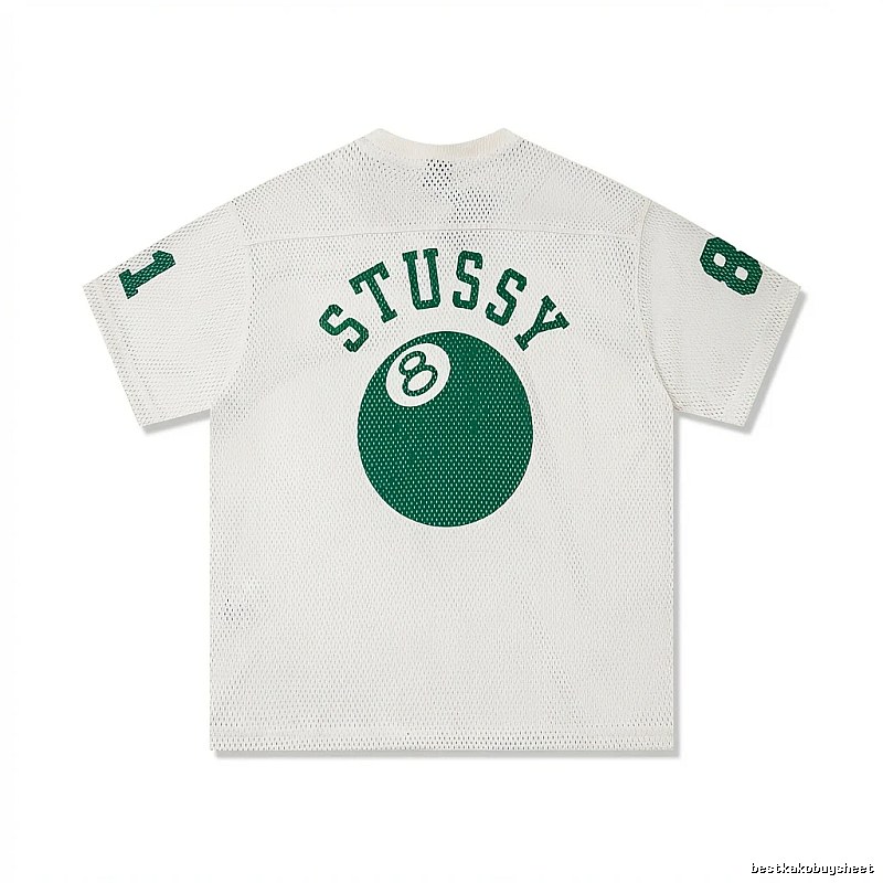 Stussy No.8 Ball White Trendy T-shirt