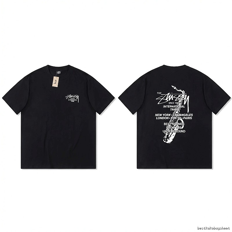 Stussy trendy and cool style black T-shirt