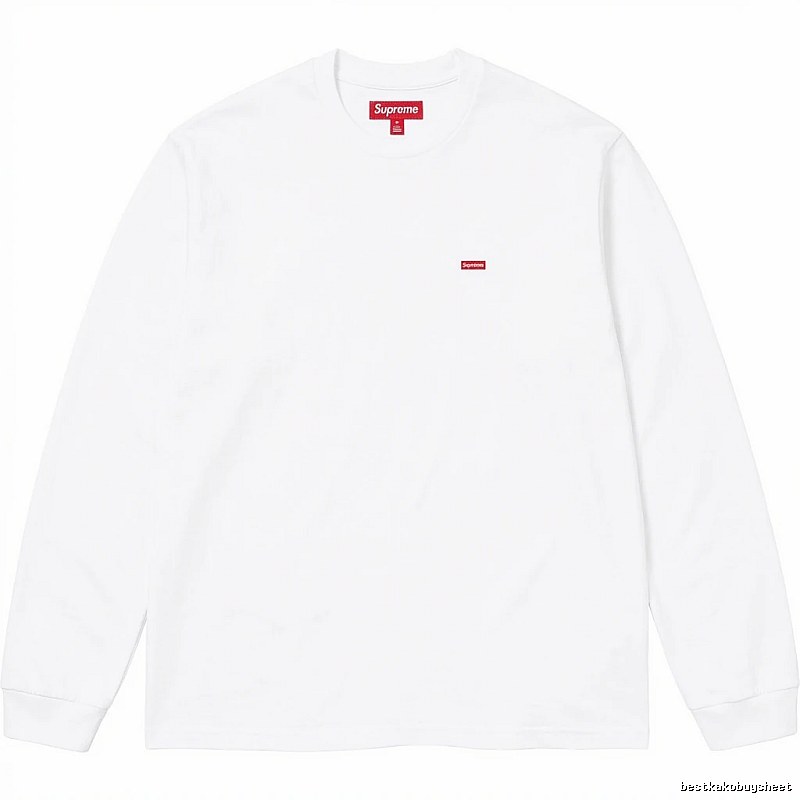 Supreme basic simple white long-sleeve