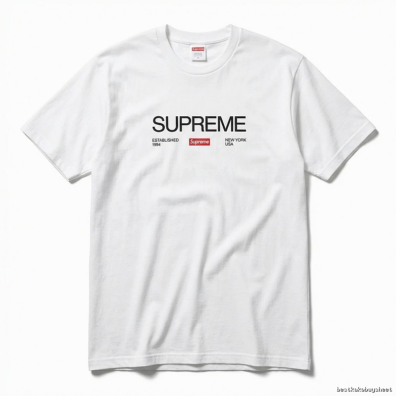 Supreme basic white T-shirt
