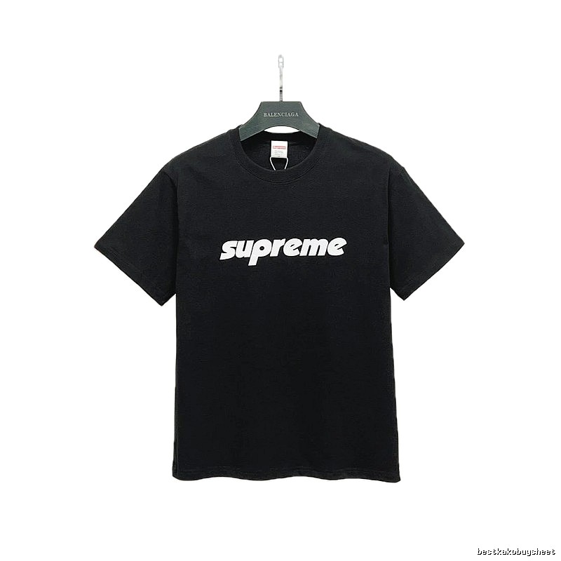 Supreme Classic Logo Street Style Black Short-sleeve T-shirt