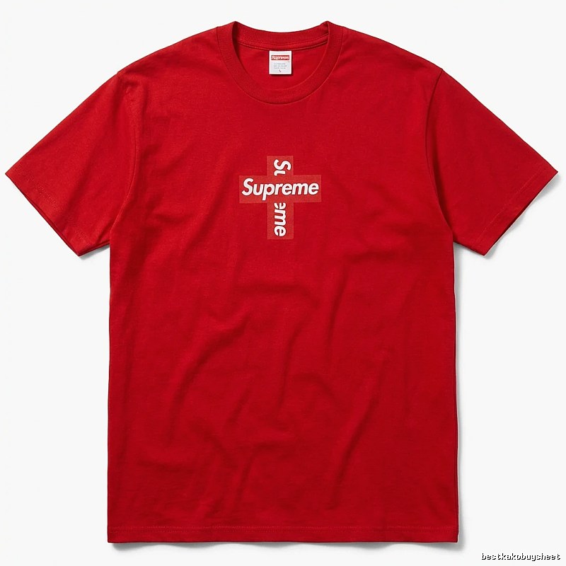 Supreme Cross Simple Style Red Clothes
