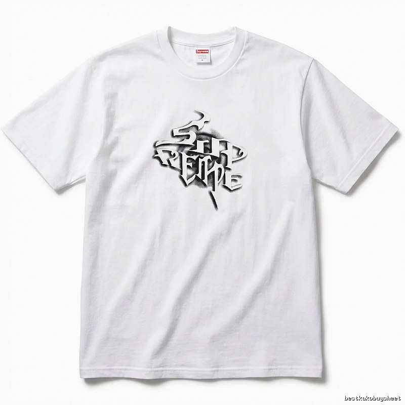 Supreme Gothic Style White T-shirt