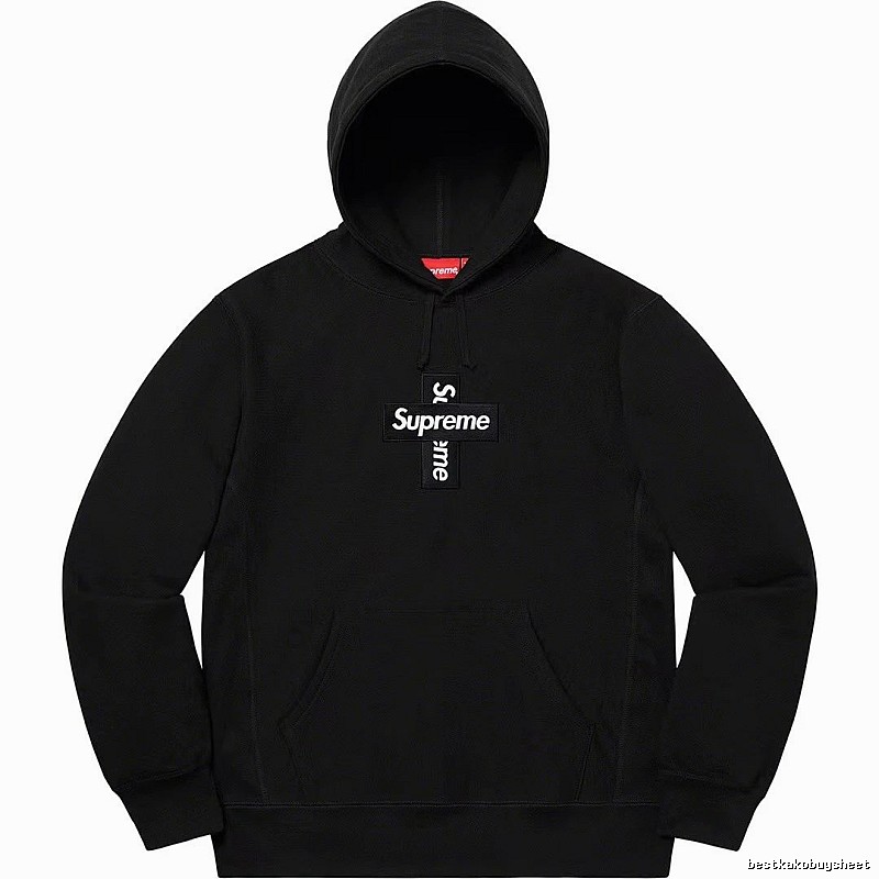 Supreme Lightweight Logo hoodie Gray Red Oversized for Trend Styling