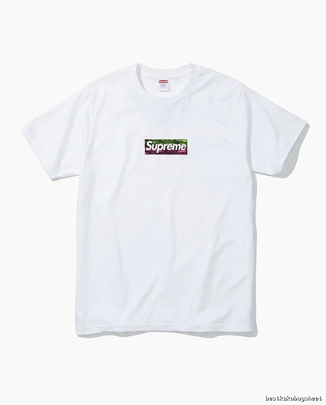 Supreme - printed simple white T - shirt