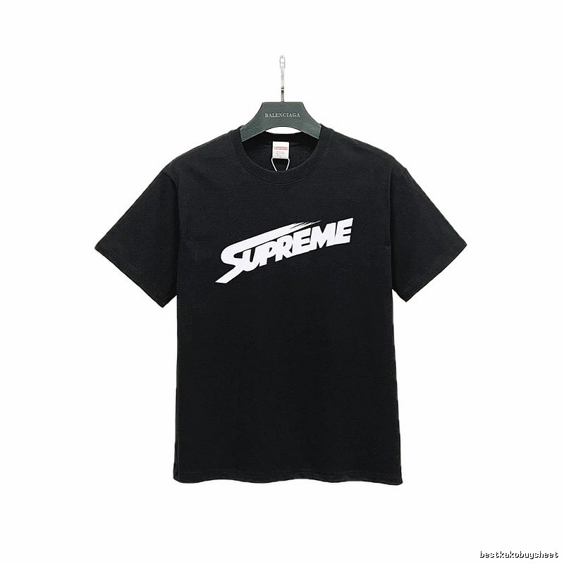 Supreme Printed Street-Style Black T-Shirt