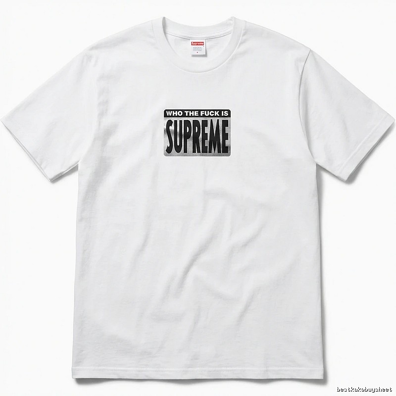 Supreme - printed trendy brand white T - shirt