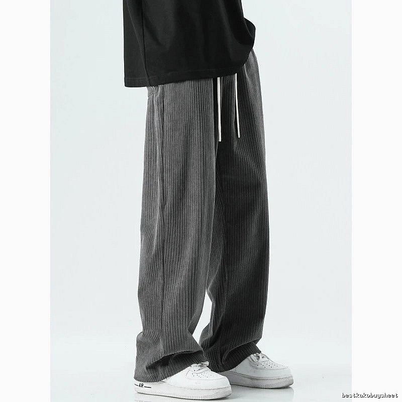 Travel Black casual pants Loose Black Streetwear with Modern Look