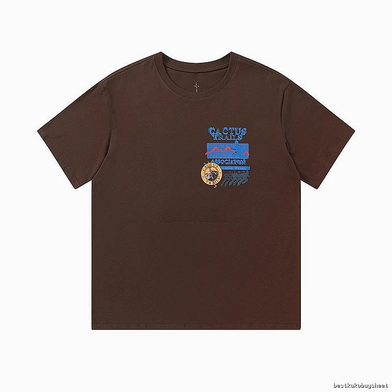 Travis Scott Compact Graphic T-shirt Brown Travis Scott for Sport-Inspired Styling