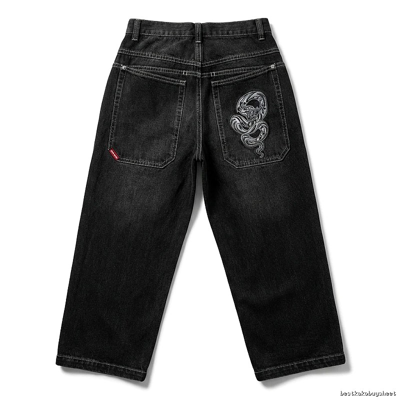 Y2K black retro jeans