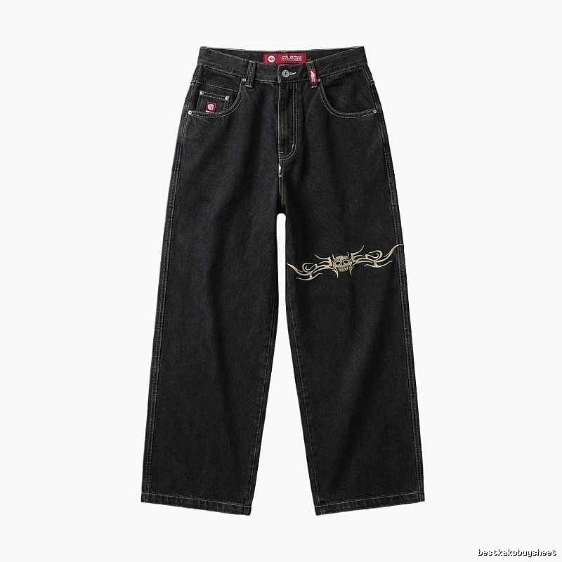 Y2K style black jeans