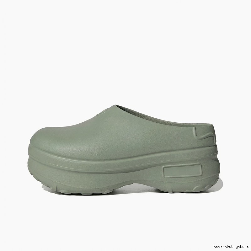 Yeezy Thick-soled Casual Style Grey-green Slippers